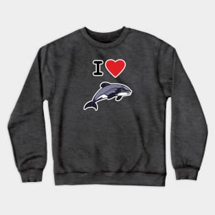 I Love Hector's Dolphins Crewneck Sweatshirt